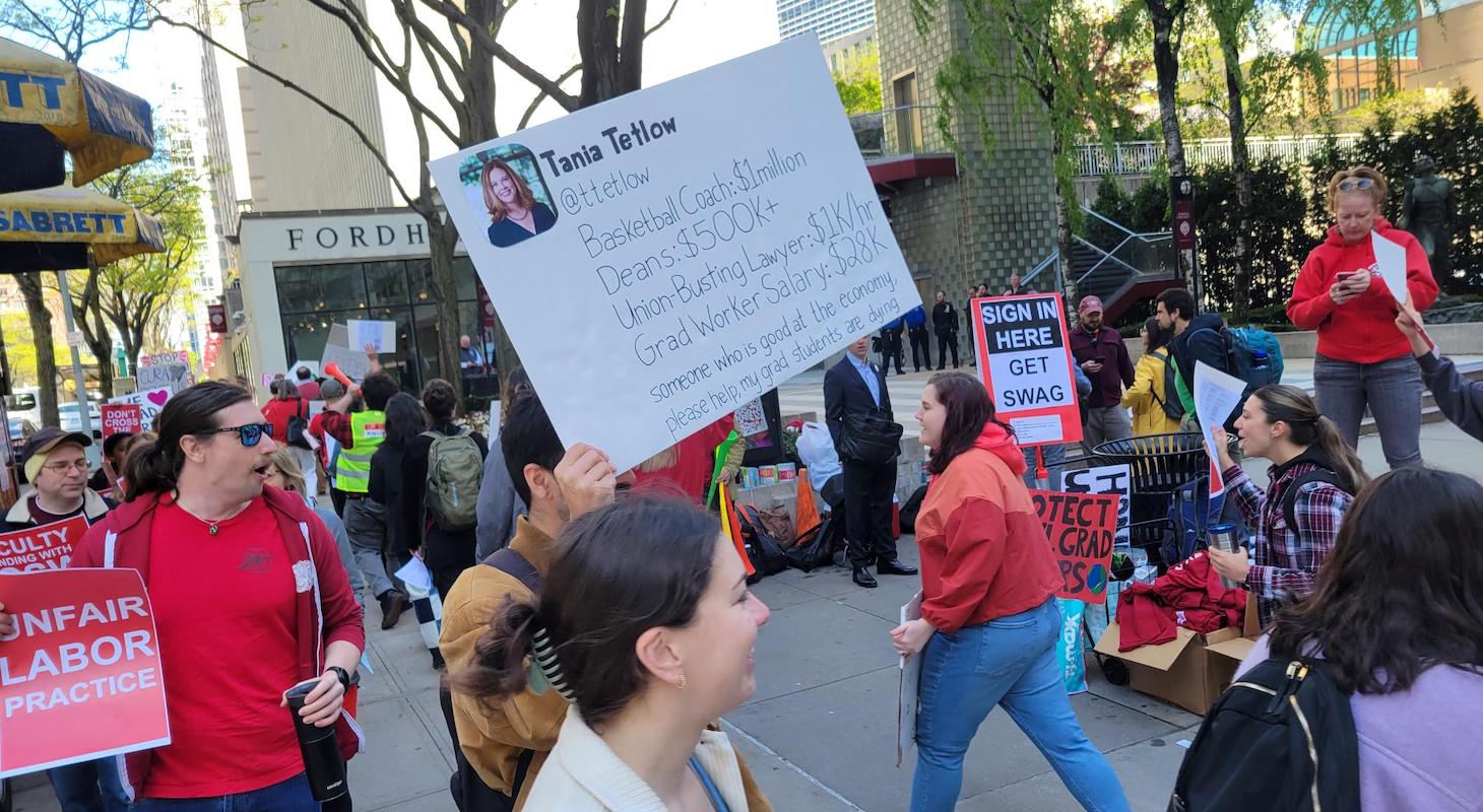 Fordham Goes on Strike for a Fair Contract!