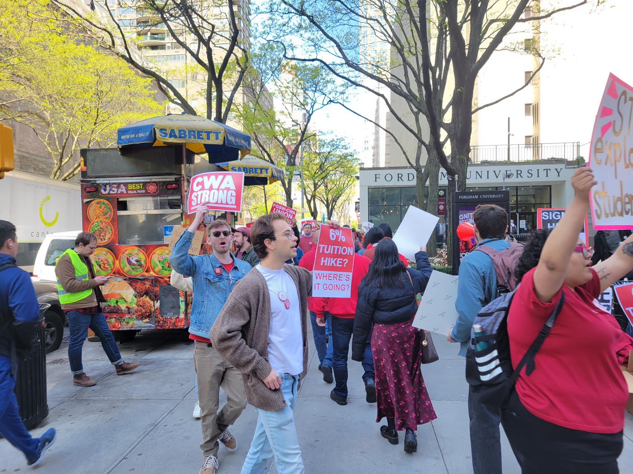 Fordham Goes on Strike for a Fair Contract!