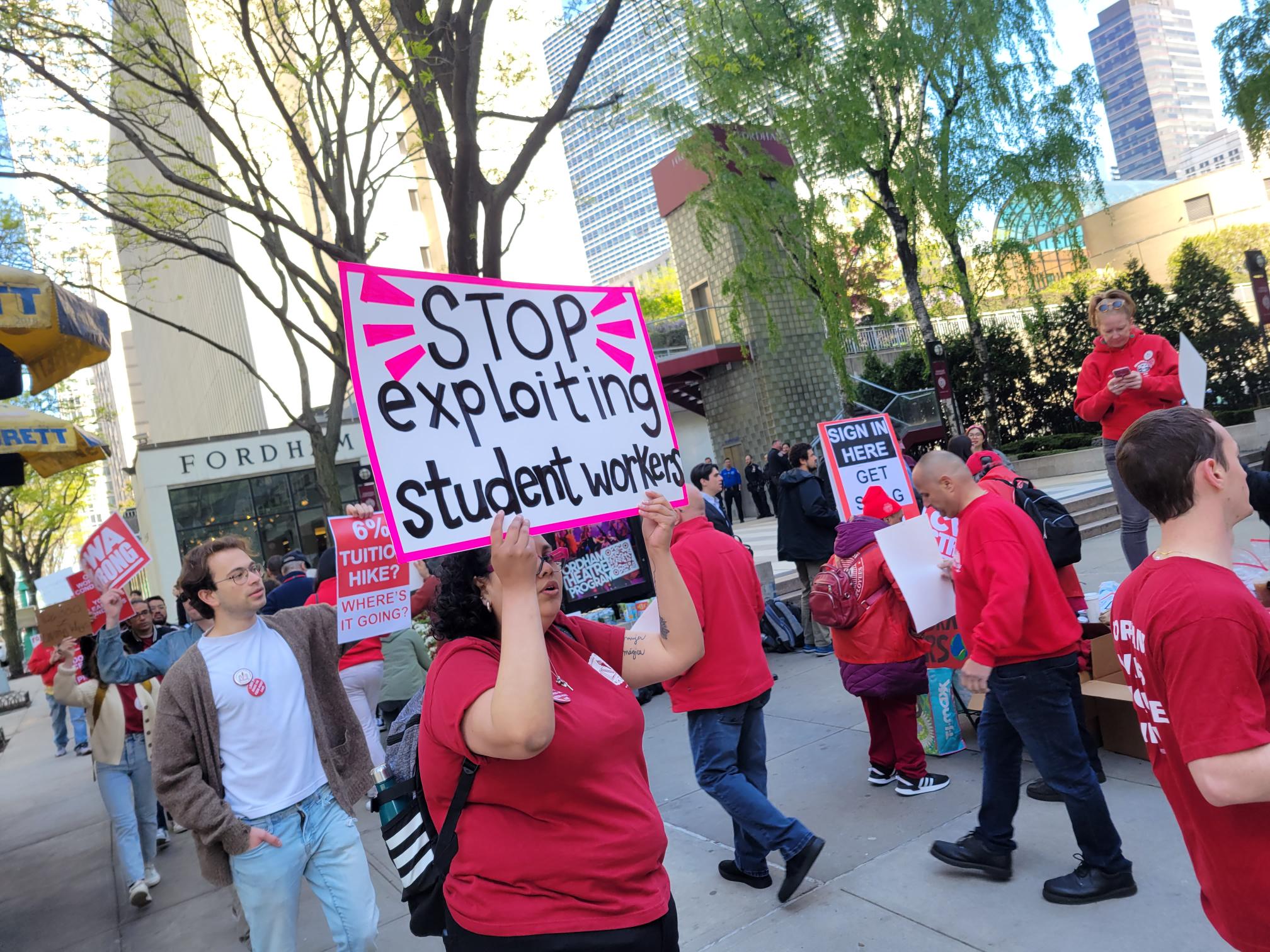 Fordham Goes on Strike for a Fair Contract!