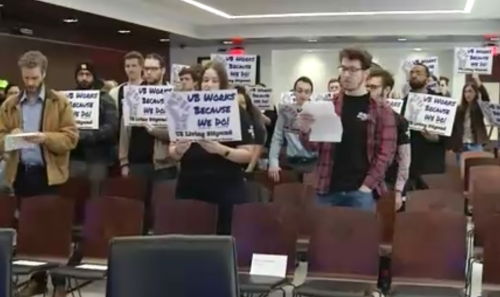 UB Teaching Assistants Rally for a Living Wage