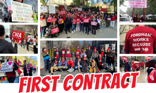 Fordham Graduate Workers & Fordham University Contract Ratified